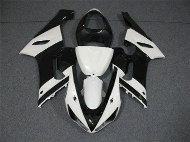 ABS Plástico ZX6R 05-06 - Negro Blanco