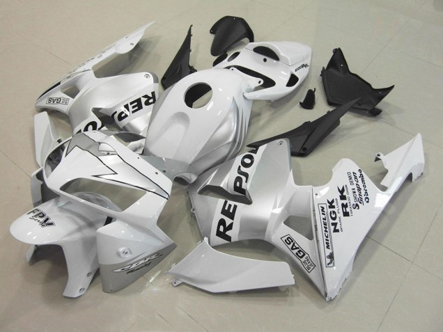 Carenado CBR 600 RR 05-06 - Repsol Blanco Plata