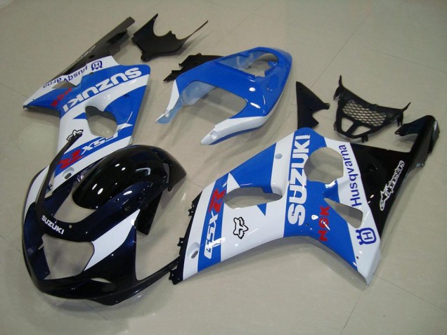 Carenado GSXR 1000 K1 00-02 - Negro Azul Blanco