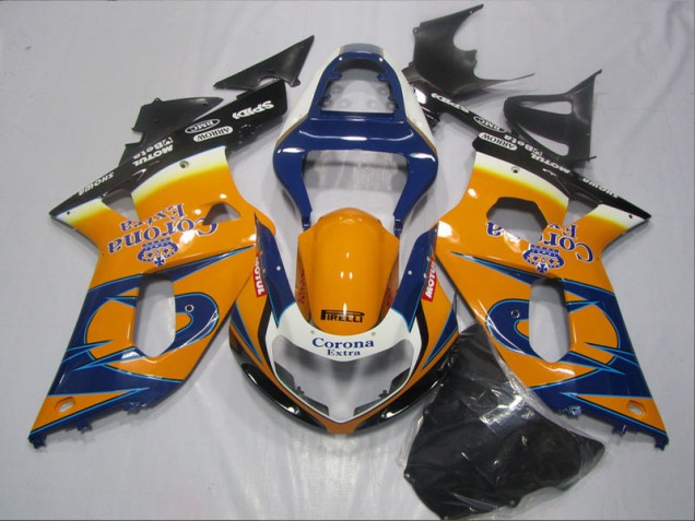 Carenado GSXR 600 K1 K2 K3 01-03 - Azul Naranja Corona Extra