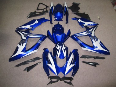 Carenado GSXR 600 K8 08-10 - Azul Blanco