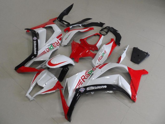 Carenado ZX10R 11-15 - Rojo & Blanco Rapid