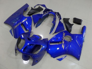 Carenado ZX12R 00-01 - Azul con Oro Pegatinas