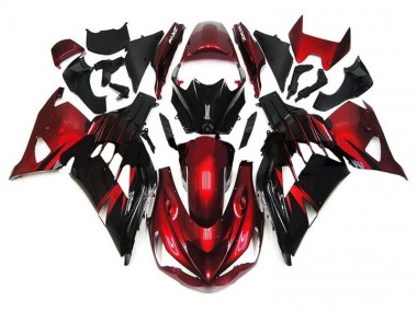 Carenado ZX14R ZZR 1400 12-21 - Rojo Negro