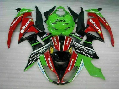 Carenado ZX6R 09-12 - Negro Rojo Verdecard