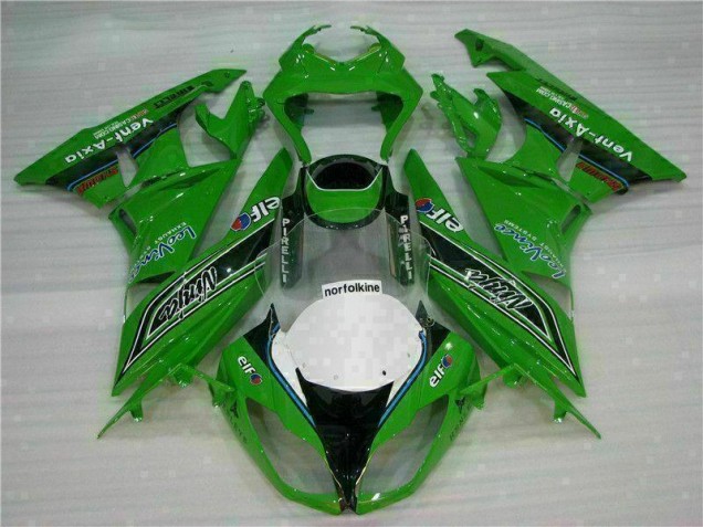 Carenado ZX6R 09-12 - Verde Negro LeoVince