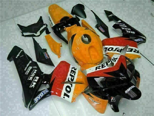 Kit Carenado CBR 600 RR 05-06 - Naranja Negro Repsol