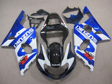 Kit Completo Carenado GSXR 1000 K1 00-02 - Azul Blanco Calcomanía