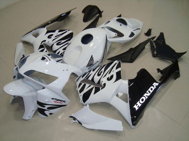 Kits Completo Carenado ABS CBR 600 RR 05-06 - Blanco Negro