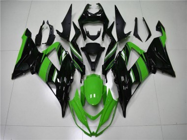 Plástica ZX6R 13-18 - Verde Negro