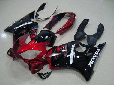 Plástico CBR 600 F4i 04-07 - Negro Rojo