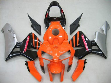 Plástico CBR 600 RR 05-06 - Naranja Negro